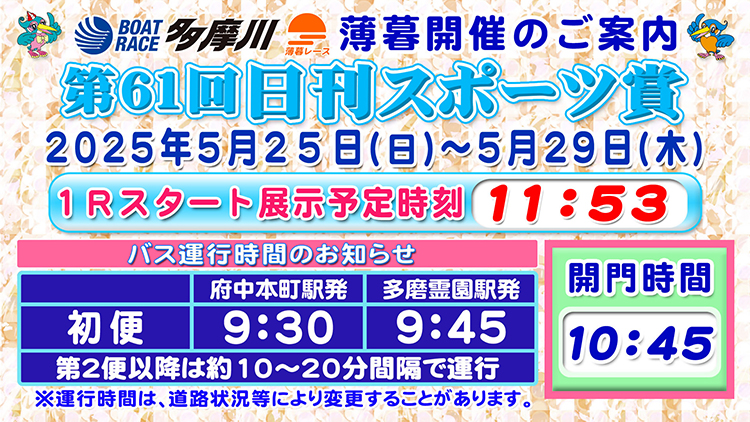 第61回日刊スポーツ賞開催案内